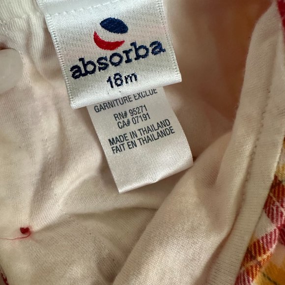 Absorba Red/Yellow Mon Petit Chickadee Dress Girls 18 Months - Picture 5 of 6